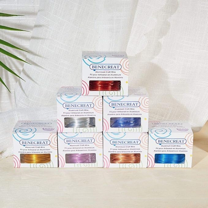 BENECREAT 17 Gauge Jewelry Craft Aluminum Wire 380 Feet Bendable Metal - Image 5