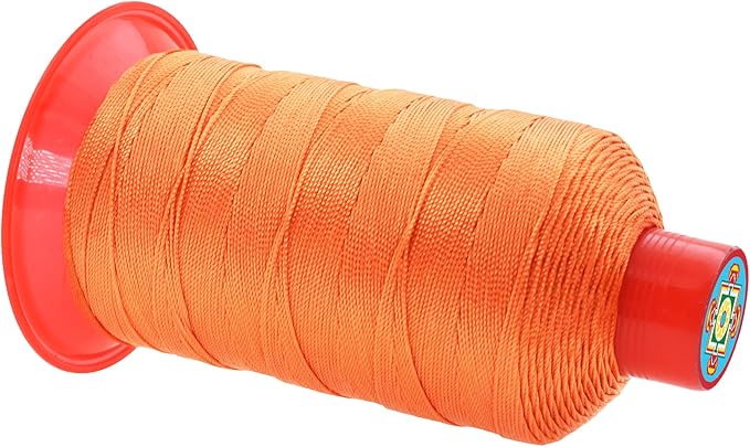 Mandala Crafts Bonded Nylon Thread Orange Heavy Duty Sewing Threads - Image 2
