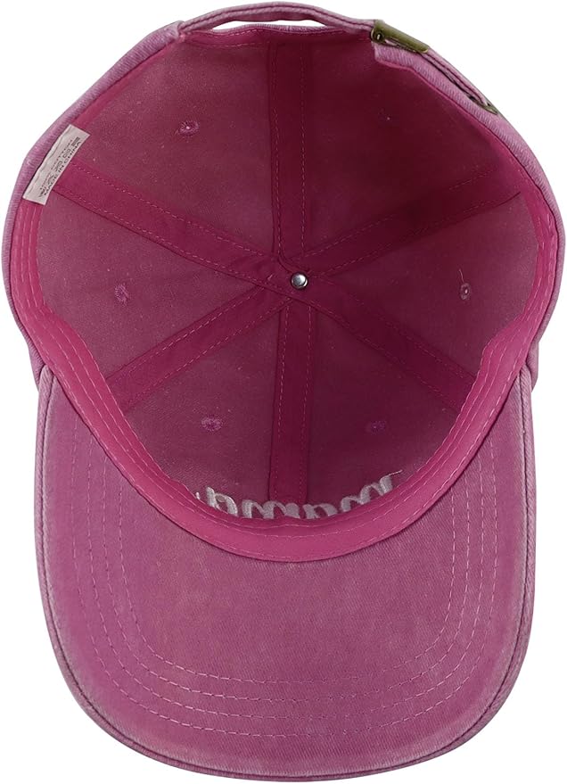 SHANVANKE Funny Mama Hat for Women, Adjustable Washed Cotton Embroidered Mom Baseball Cap
