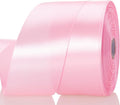 2 Inch Pink Solid Satin Ribbon, 50 Yards Craft Fabric Ribbon by YASEO