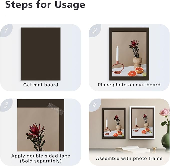Golden State Art, 9x12 Uncut Photo Mat Matboard - Image 6