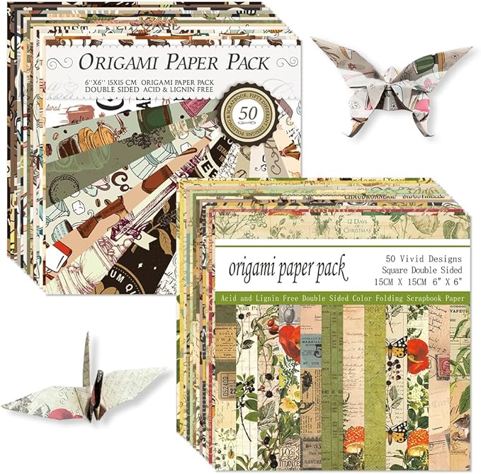 Origami Paper Kit Dobule Sided 100 Sheets 100 Colors 6 Inch Japanese Chiyo by Mifuner