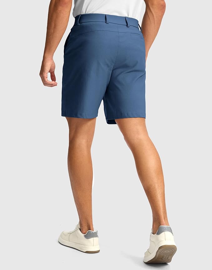 G Gradual Men's Golf Dress Shorts 5"/ 7"/ 9" Stretch Casual Work Flat Front Shorts for Men with 3 Pockets Quick Dry
