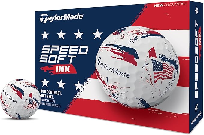 TaylorMade SpeedSoft Golf Balls, Maximum Distance with Ultra-Soft Feel, Perfect for Off The Tee and Around The Green