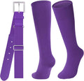 Baseball Socks and Belt for Youth Adult Softball Socks Combo Elastic Waist Belt for Men Kids Boys Girls Women JASGOOD