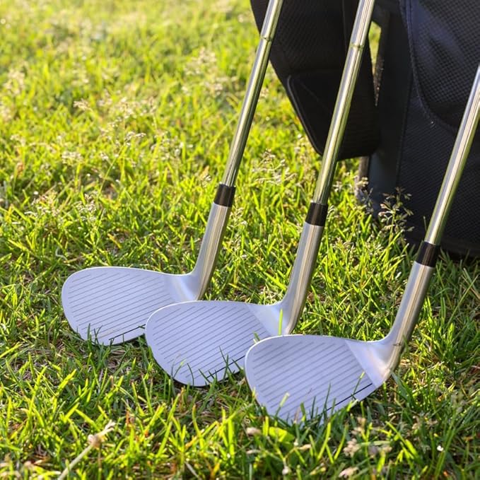 Premium CM-1 Golf Wedge Set or Individual Golf Wedges - Full Face Grooves + Milled Face Wedges, Singles or Set for Men Lob, Gap, Sand Wedged 50/52/54/56/58/60 Degree Clubs