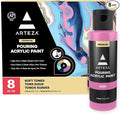 ARTEZA Acrylic Pouring Paint Set, 8 Pastel Colors, 4 oz Bottles, High-Flow Paint by ARTEZA