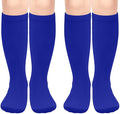 Sarfel Kids Soccer Socks Toddler Soccer Socks Girls Boys Soccer Socks Kids Tube Socks with Stripes Toddler Knee High Socks