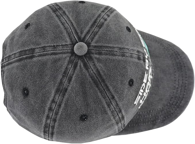 KKMKSHHG Side by Side Hair Don't Care Baseball Cap, Funny Embroidered Adjustable Washed Cotton Outdoor Car Hat for Women Men