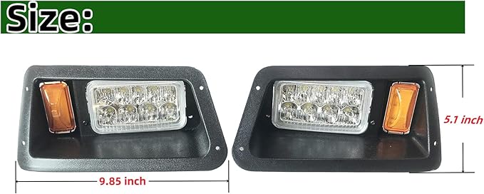 Golf Cart LED Headlight compatible with Yamaha G14, G16, G19, G22 Golf Cart LED light