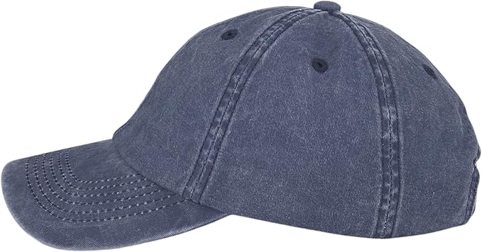 Classic Dad Hat Cotton, Low-Profile Plain Baseball Cap, Adjustable, Breathable and Packable