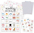 Wedding Party Bingo Game Cards, Bridal Shower Bingo Card by mermermu