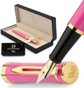 Wordsworth & Black Fountain Pen Set, Medium Nib, Includes 24 Ink Cartridges and by WordsworthBlack