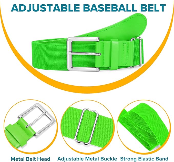 Baseball Socks and Belt Combo for Youth Adult - Softball Socks and Belt for Boys and Girls