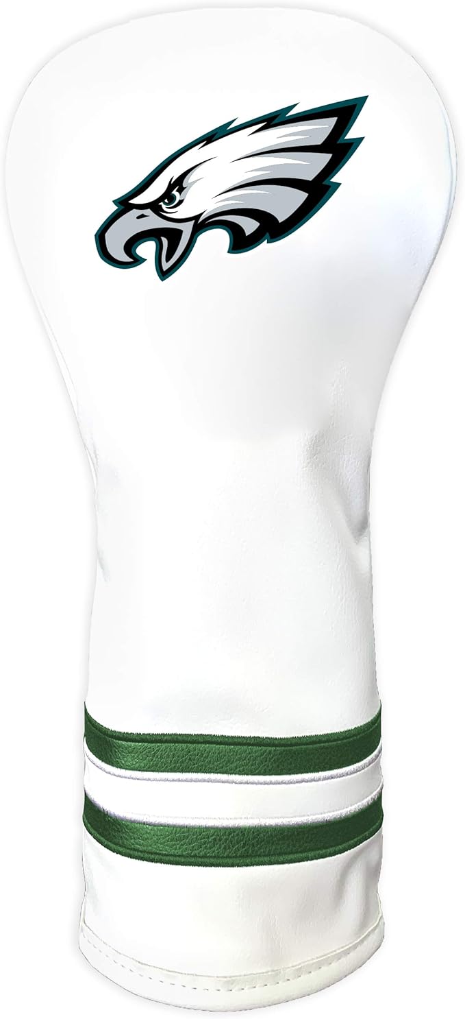 Team Golf NFL Pittsburgh Steelers White Vintage Fairway Head Cover White Vintage Fairway Golf Club Headcover, Form Fitting Design, Retro Design