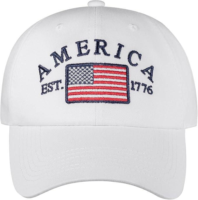 IIN American Flag Baseball Cap for Men Women Low Profile USA Army Tactical Operator Military Plain Dad Hat