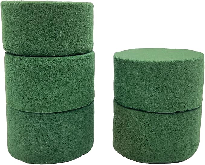 5 Pcs Floral Foam, MYYZMY 3 Inch Dry Wet Floral Foam Bricks Round - Image 4
