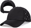 Women’s Ponytail Baseball Cap, Quick-Dry Sport Caps Hat with Breathable Daisy Perforations for Running, Tennis, Golf