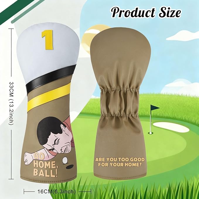 Funny Golf Putter Headcover, Perfect Golf Gift for Men and Women, Golf Accessories for Golfers