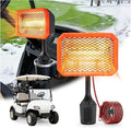 48V Golf Cart Heater Golf Cart Accessories, 400W Safe & Fast Heating Electric Heaters for Golf Cart, Battery Operated Heater with 360° Adjustable Angle Carbon Fiber Heating for Club Car/Yamaha/EZGO
