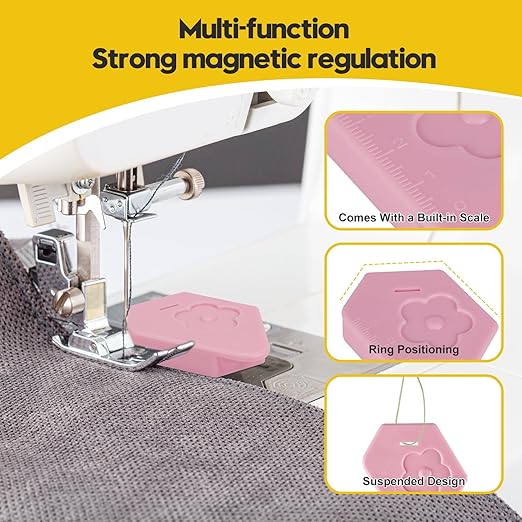 3 Pcs Magnetic Seam Guide for Sewing Machine, 2025 Multifunctional Polygonal - Image 7