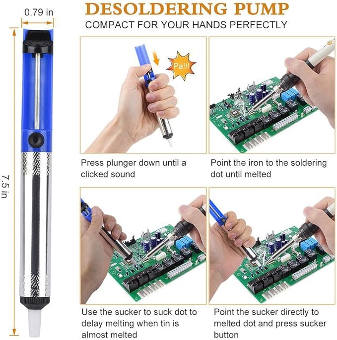 Electric Sodering Iron Kit set 110V 60W Adjustable Temperature Soldering Iron - Image 6