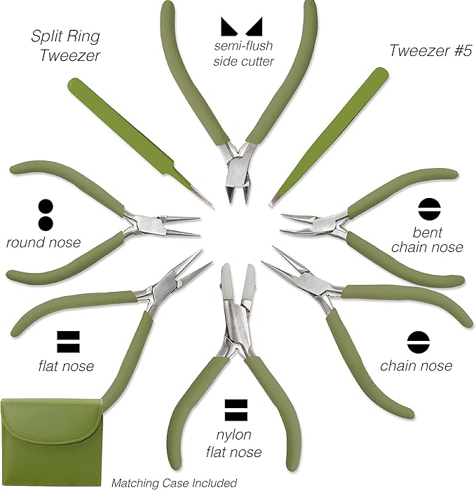 The Beadsmith Fashion Color Pliers – Set of 8 Slimline Color-Coordinated Tools - Image 3