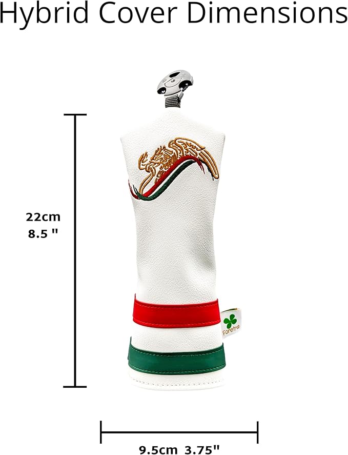 Foretra Mexico Driver Headcover Golf Club Covers Blade Mallet Putter Cover Alignment Stick Holder Hybrid Fairway Wood Head Cover Mexican Style Novelty Golf Accessories for Most Brands