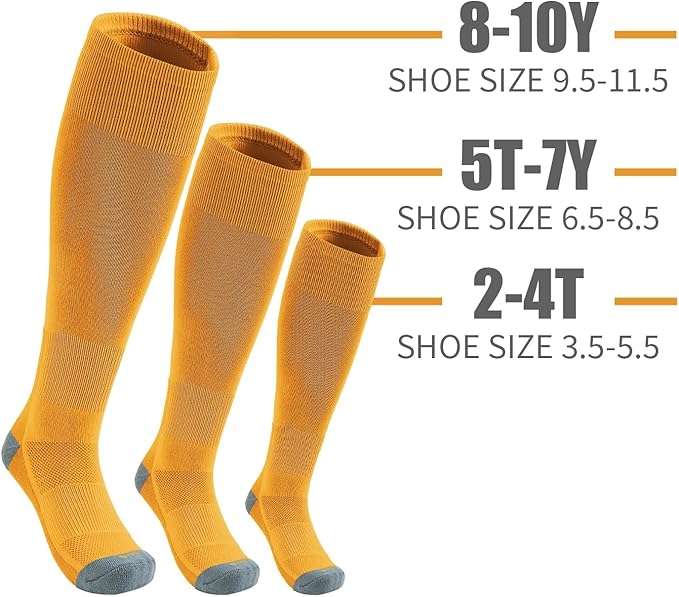 QBK Youth Baseball Socks & Belt Combo Set for Kids 2-16 Years -Softball/Tee Ball Accessories (1 Pair + 1 Belt, Unisex)
