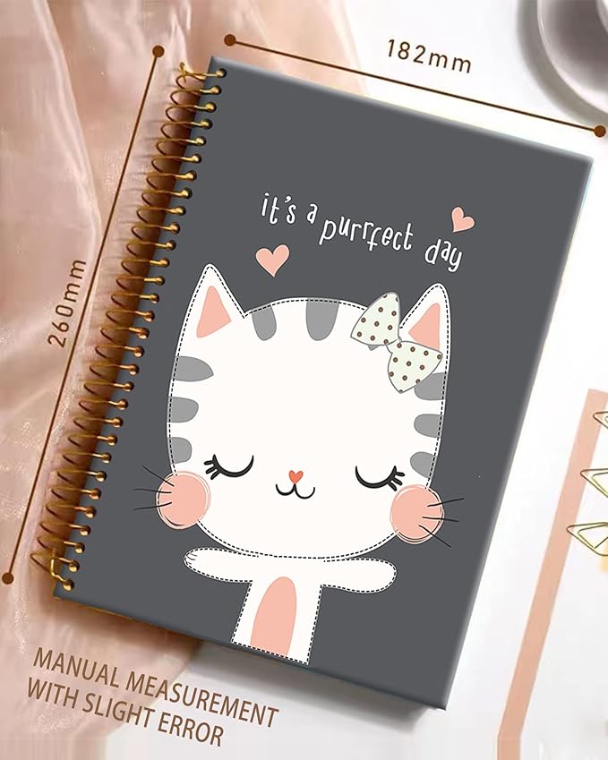 iampanda Spiral Journal Notebook, Strong Twin-Wire Binding - Image 5