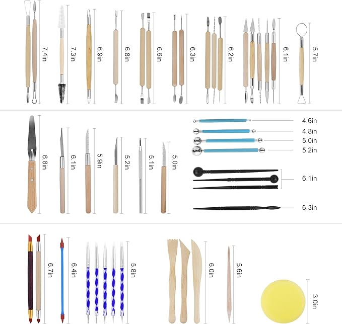 Yagugu Pottery Clay Tools for Adults Sculpting - Image 4
