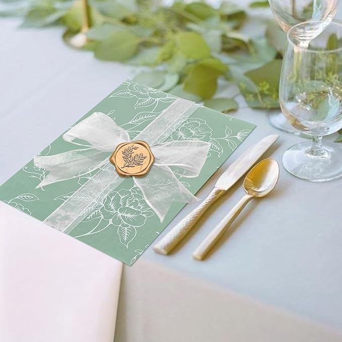 SWANGSA 50 Pack Vellum Jackets for 5x7 Invitations, Elegant White Rose Vellum - Image 6