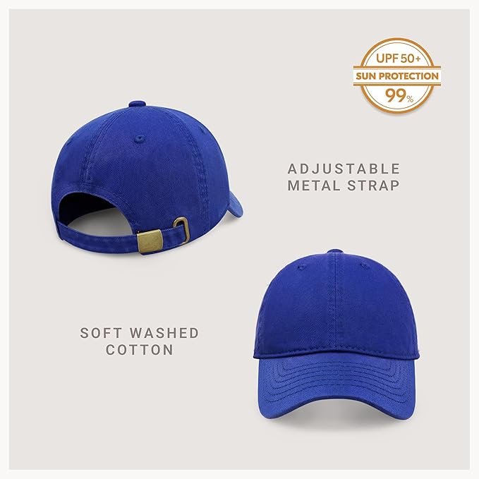 CHOK.LIDS Everyday Premium Dad Hat Unisex Cotton Baseball Cap for Men and Women Adjustable Lightweight Polo Style Curved Brim