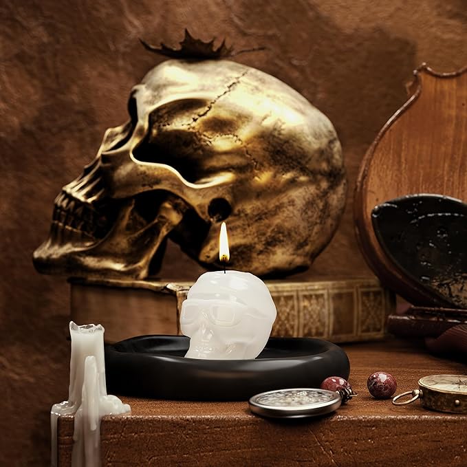 Readaeer Skull Silicone Molds, 3D Skull Molds, 6 Style Large Silicone Molds - Image 4