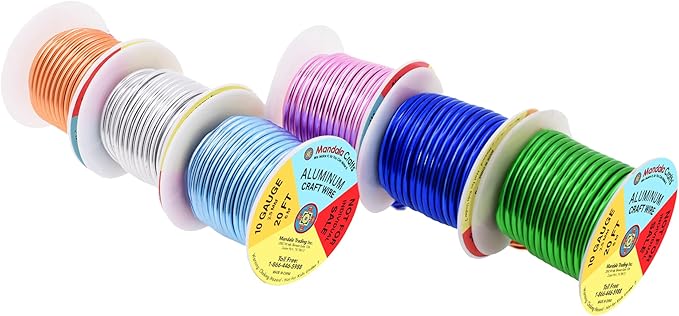 Mandala Crafts 10 Gauge Anodized Aluminum Craft Wire - Image 2