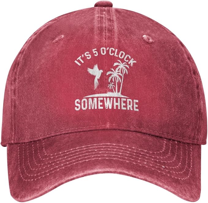Philysonic 5 Oclock Somewhere Hat It is 5 Oclock Somewhere Hat Women Baseball Hat Cool Hats