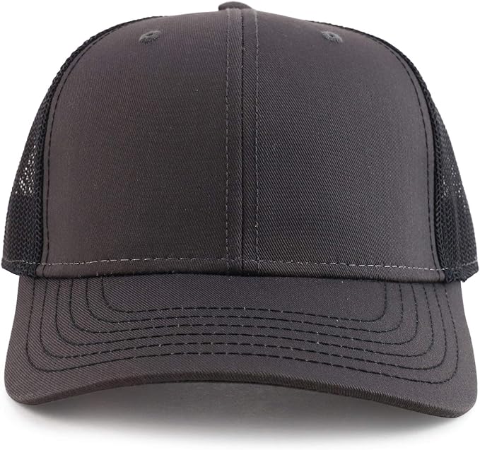 Armycrew Oversize XXL Low Profile Two Tone Mesh Back Trucker Baseball Cap