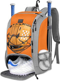 MATEIN Baseball Backpack, Softball Bat Bag with Shoes Compartment for Youth, Boys and Adult, Lightweight Baseball Bag with Fence Hook Hold TBall Bat, Batting Mitten, Helmet, Caps, Teeball Gear