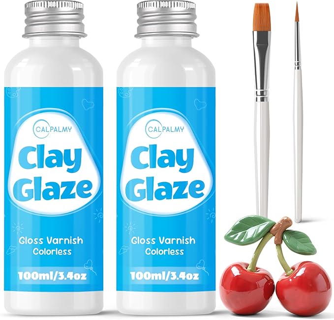 CALPALMY 100ml Gloss Glaze Varnish Kit by CalPalmy