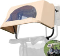 DRIVE UP Golf Cart Rear Bag Rain Cover for Most Yamaha Club Car EZGO Golf Carts, Black/Beige Heavy-Duty Golf Rear Rain Shelter with Bracket Kit