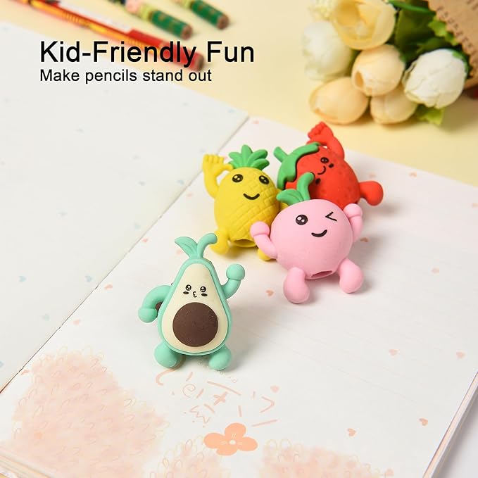 HILAZA 16Pcs Pencil Top Erasers - Image 6