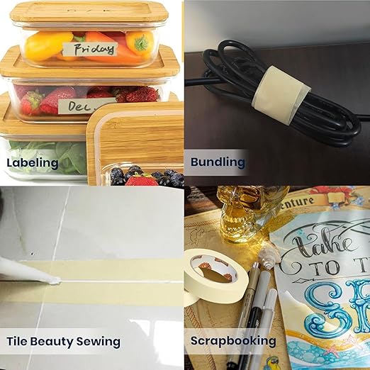 TAPEBEAR General Purpose Masking Tape 2 Inch x 60 Yards, DIY Arts Crafts - Image 6