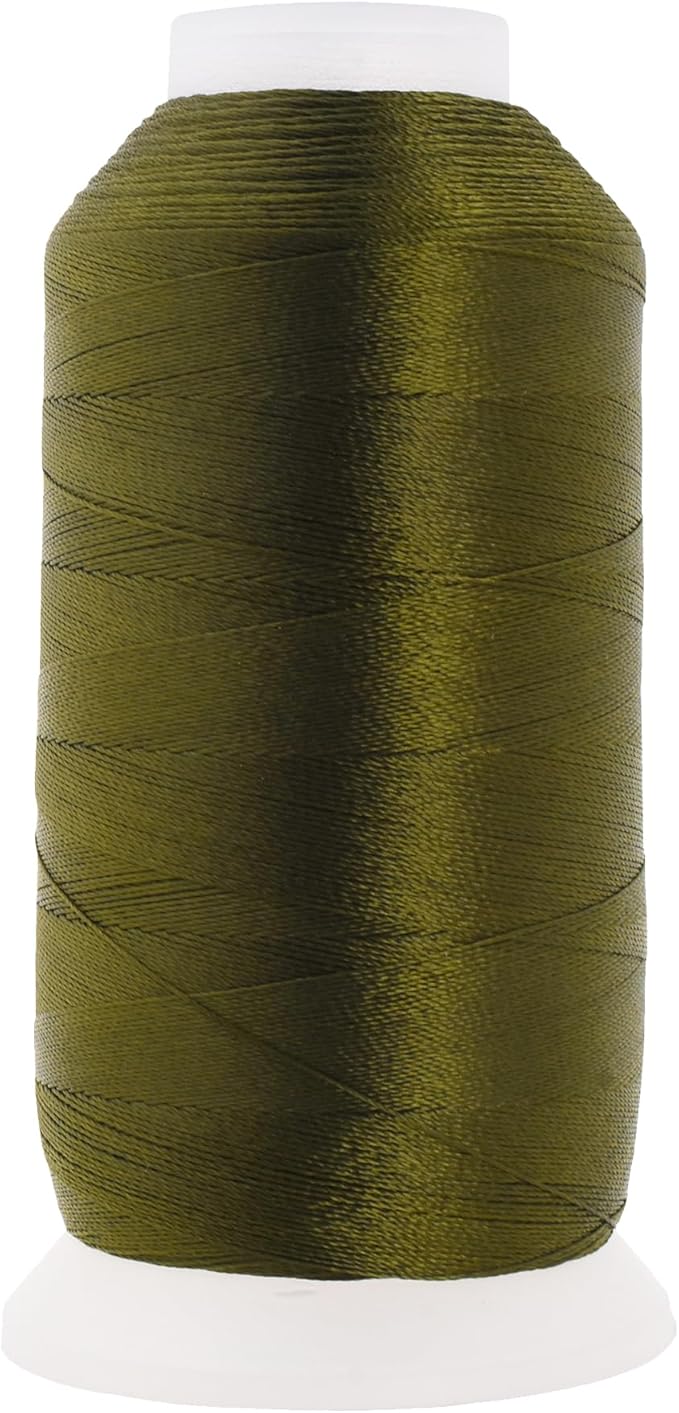 Mandala Crafts Olive Green Heavy Duty Thread -1500 Yds Tex 90 Thread by MandalaCrafts