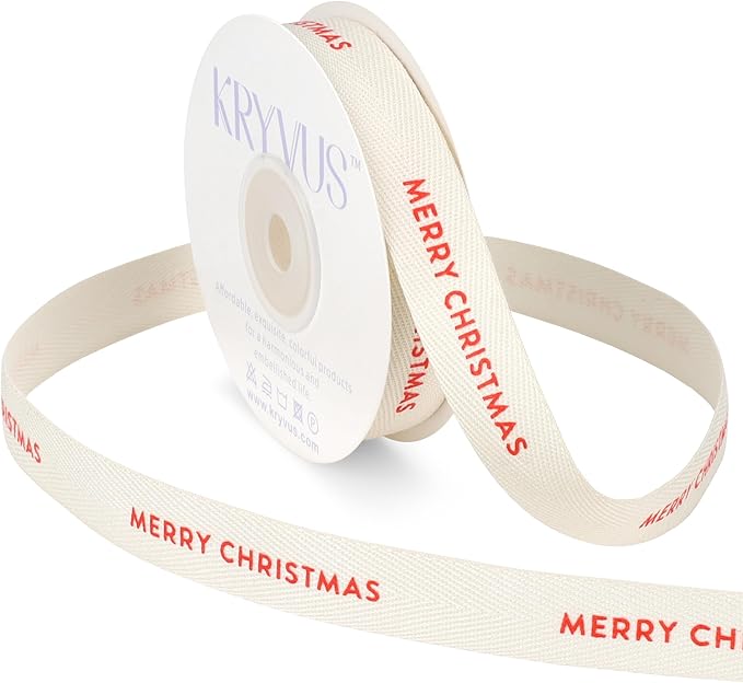 Merry Christmas Ribbon by Kryvusribbon