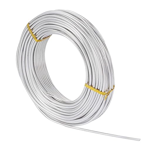 FASHEWELRY 82 ft Aluminum Craft Wire 9 Gauge Silver Metal Bendable Sculpting - Image 7