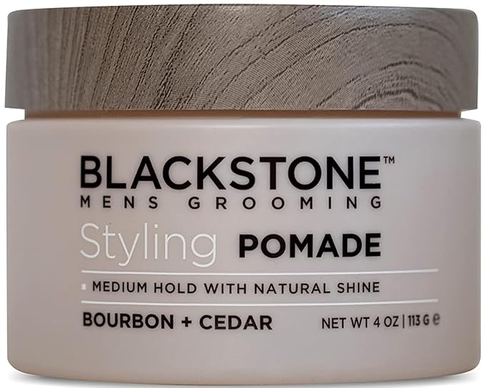 Blackstone Men's Grooming Hair Styling Pomade by BlackstoneMensGrooming