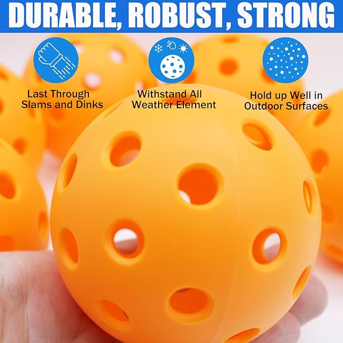Magicorange Pickleball Balls, 20 Pack USAPA Approved Outdoor Pickleballs - Image 3