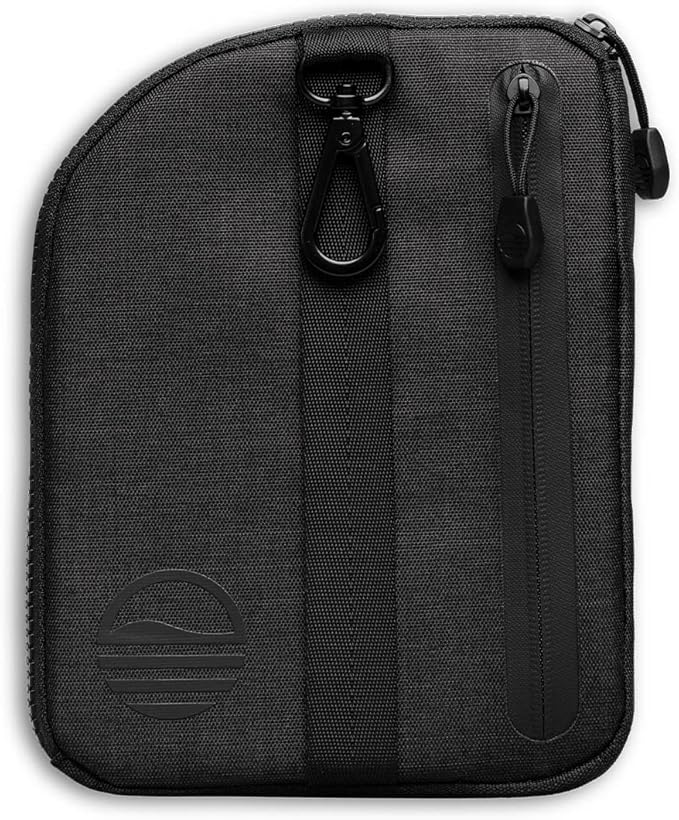 Golf Valuables Pouch with Clip by Sunday Golf | Zippered, Water Resistant Nylon, for Extra Tees, Pencils, Ball Markers