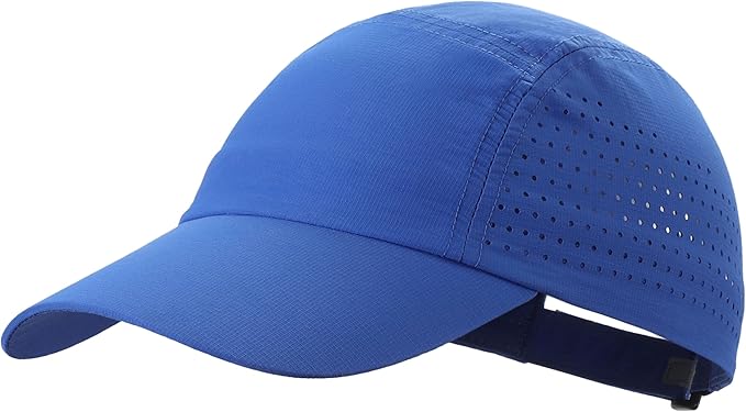 Connectyle Men's Breathable Run Hat Quick Dry Reflective Sport Cap Adjustable Lightweight Baseball Hat Unstructured Design
