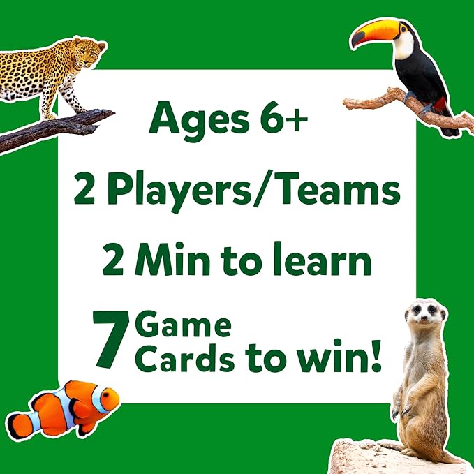 Skillmatics Guess in 10 Animal Picture Clues, and Families Who Love, Card Games - Image 7